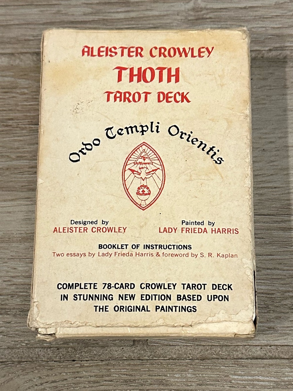 VTG 1978/1983 Aleister Crowley Thoth Tarot Deck Cards w/Booklet (72 of 78 Cards)